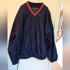 Vintage Holloway Pullover Windbreaker Sport Lined Navy Size Large
